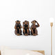 The three monkeys 01 Wall Decal