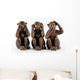 The three monkeys 01 Wall Decal