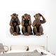 The three monkeys 01 Wall Decal