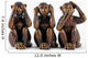 The three monkeys 01 Wall Decal
