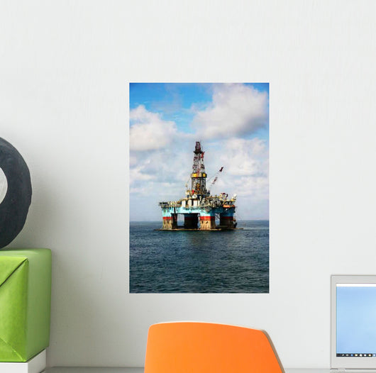 Oil Rig Wall Decal