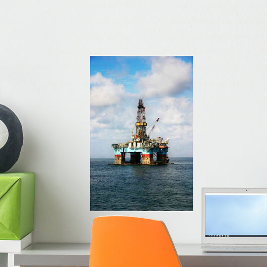 Oil Rig Wall Decal