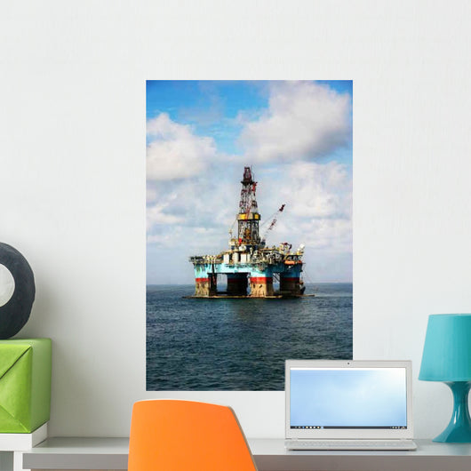Oil Rig Wall Decal