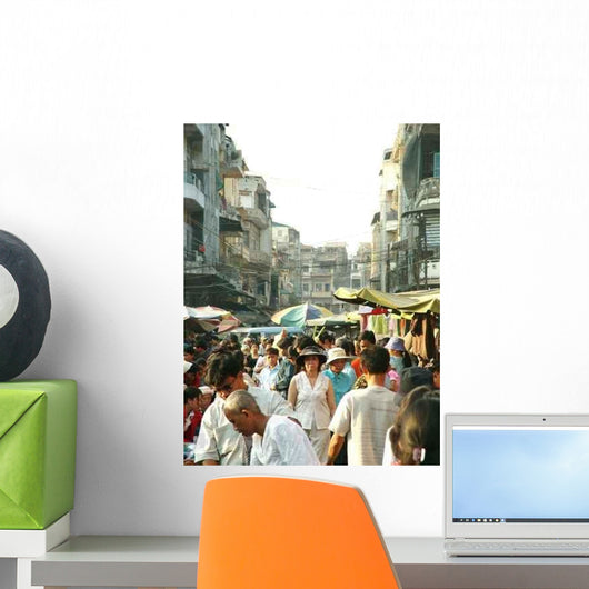 Street Phnom Penh Wall Decal