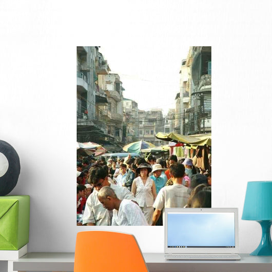 Street Phnom Penh Wall Decal