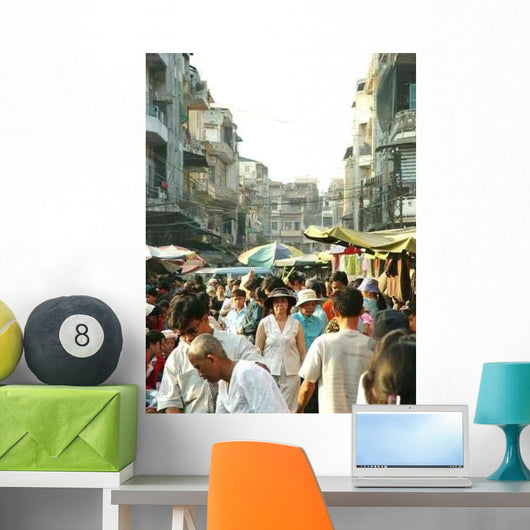 Street Phnom Penh Wall Decal