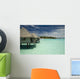 Lagoon with Bungalows Wall Decal