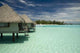 Lagoon with Bungalows Wall Decal