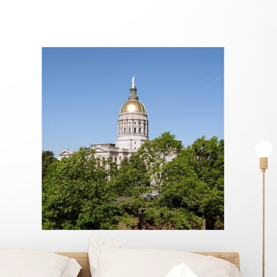 Georgia State Capitol Wall Decal shown on a wall