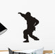 Jiu-Jitsu Fighter Silhouette Wall Decal