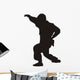 Jiu-Jitsu Fighter Silhouette Wall Decal