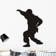 Jiu-Jitsu Fighter Silhouette Wall Decal