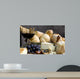 bread and cheese with a glass of wine 3 Wall Mural