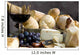 bread and cheese with a glass of wine 3 Wall Mural
