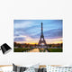 Cityscape with Eiffel Tower Wall Decal