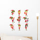 Set Elves Kids Cartoon Wall Decal
