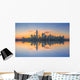 Manhattan Cityscape Panorama Reflections Wall Decal