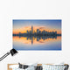 Manhattan Cityscape Panorama Reflections Wall Decal