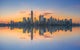 Manhattan Cityscape Panorama Reflections Wall Decal