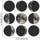 Scientific Phases Moon Wall Stickers