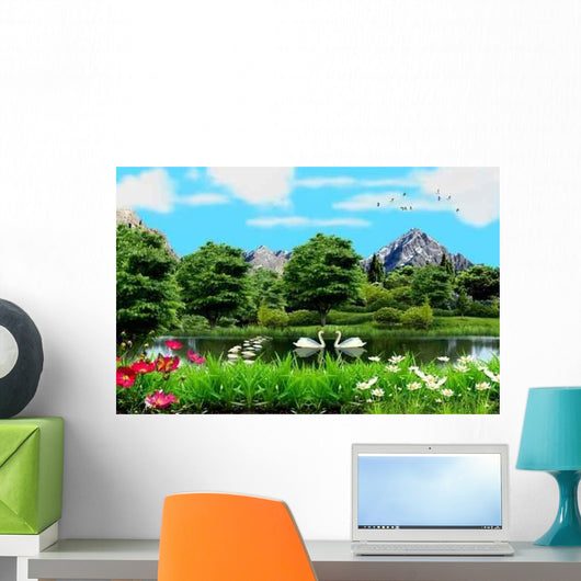 Swan Lake Wall Decal