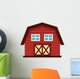 Simple Farming Red Barn Wall Decal