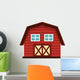 Simple Farming Red Barn Wall Decal