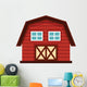 Simple Farming Red Barn Wall Decal