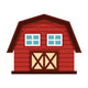 Simple Farming Red Barn Wall Decal
