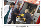 Paramedics and doctor unloading patient from ambulance Wall Mural