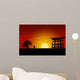 Japanese Sunset Wall Mural