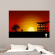 Japanese Sunset Wall Mural