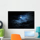 Moon behind Clouds Wall Decal