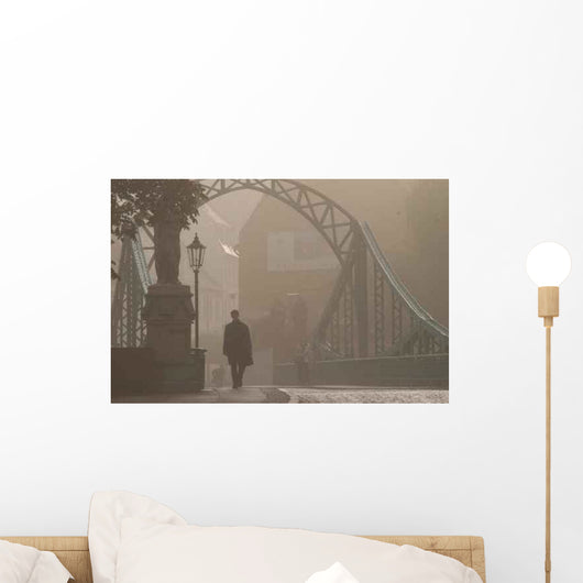 Misty Bridge Wall Decal