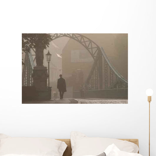 Misty Bridge Wall Decal