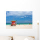 Lifeguard stand, South Beach, Miami, Florida Wall Mural
