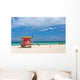 Lifeguard stand, South Beach, Miami, Florida Wall Mural