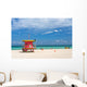 Lifeguard stand, South Beach, Miami, Florida Wall Mural