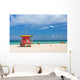 Lifeguard stand, South Beach, Miami, Florida Wall Mural