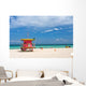 Lifeguard stand, South Beach, Miami, Florida Wall Mural