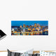 Pittsburgh Downtown Panorama Dusk Wall Decal