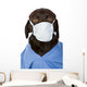 Chocolate Labrador Surgeon Wall Decal