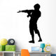 Soldier Aiming Military Silhouette Wall Decal