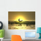 sunset surf Wall Mural