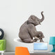 Young Baby Elephant Sit Wall Decal