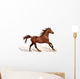 Horse Decals - Brown Stallion Running Wall Decal