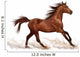 Horse Decals - Brown Stallion Running Wall Decal