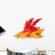 Magic Gold Hoarding Dragon Wall Decal
