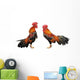 Roosters Crowing Wall Decal Sticker Set