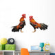 Roosters Crowing Wall Decal Sticker Set